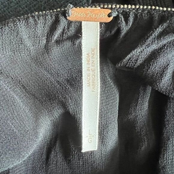 Free People Midnight Moves Fringe Top Size L - Picture 5 of 7